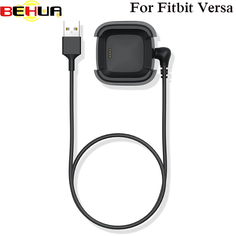 

USB Charging Data Cradle Dock Station Cable Cord for Fitbit Versa High Quality Replacement USB Charger Cable Watch Accessory 1m