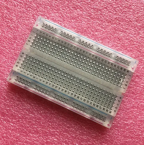 

Mini Solderless Breadboard Transparent Material 400 Points Available DIY T