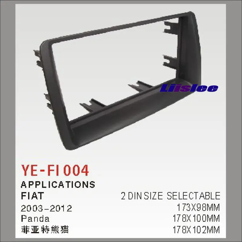 

Liislee Car Refitting DVD GPS NAV Frame For Fiat Panda 2003~2012 2 DIN CD DVD Panel Dash Board Kit Radio Frame Audio ABS Fascia