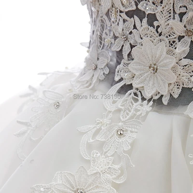 New-Style-Short-Wedding-Dress-Cap-Sleeves-Flowers-Bodice-Zipper-Back-Ball-Gown-Beach-Wedding-Gown (4).jpg