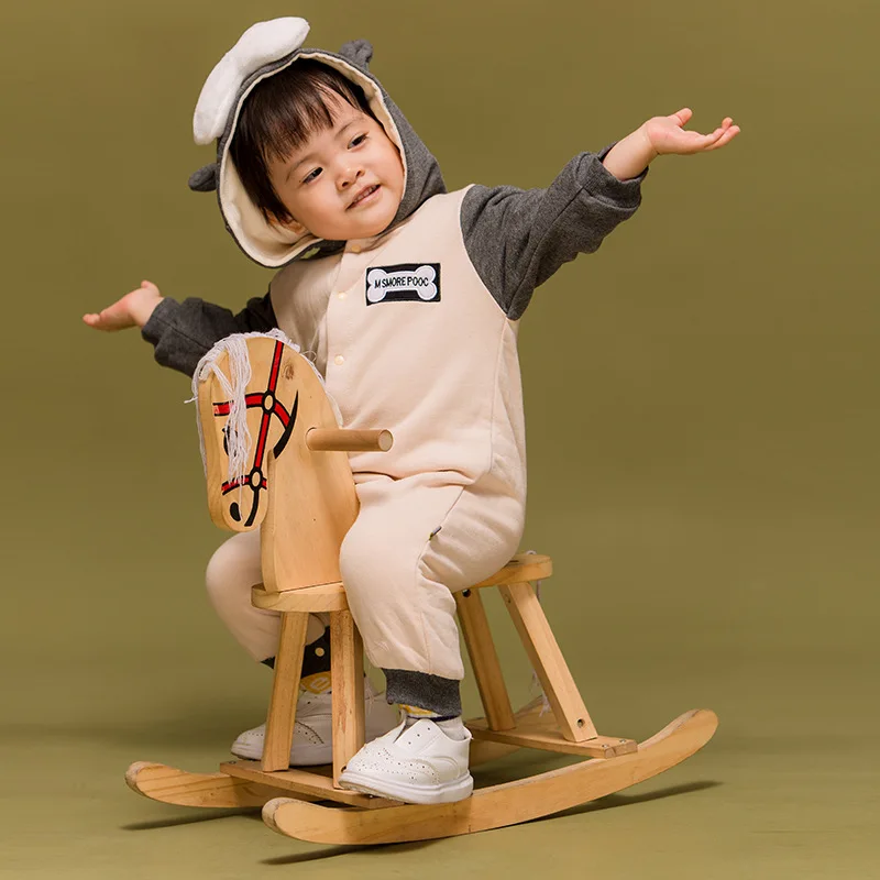 Baby Boy Girl Romper Spring Autumn Fashion Toddler Baby Long Sleeve Animal Patchwork Overall for Outwear Infant Girls Costume (8)