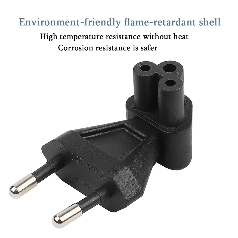 ЕС преобразования энергии Вилки для IEC320 C5 JORINDO, Европейский 2 контактный разъем IEC 320 C5 под прямым углом Мощность адаптер