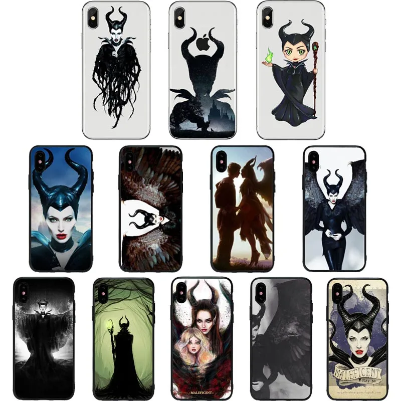 Sleeping curse Maleficent Mobile Phone Case For iPhone 11 11Pro MAX 10 X XS Max XR 5 5S SE 6 6S 7 8 Plus Soft TPU Phone Cover