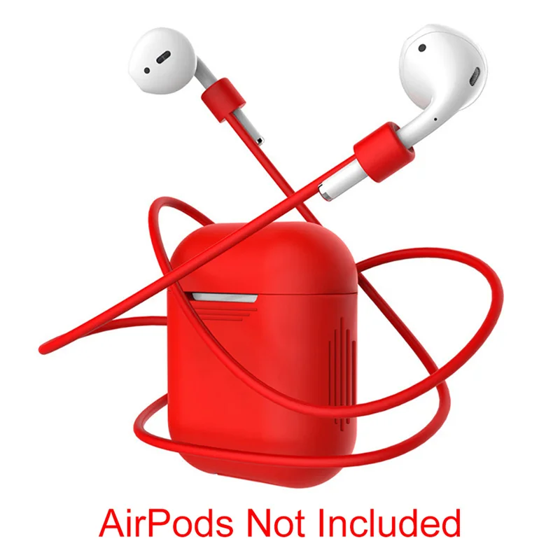 Защитный чехол для Apple Airpods наушники анти потерянный ремень строка веревка для Airpod петли рукава Дело Мягкая силиконовый кабель