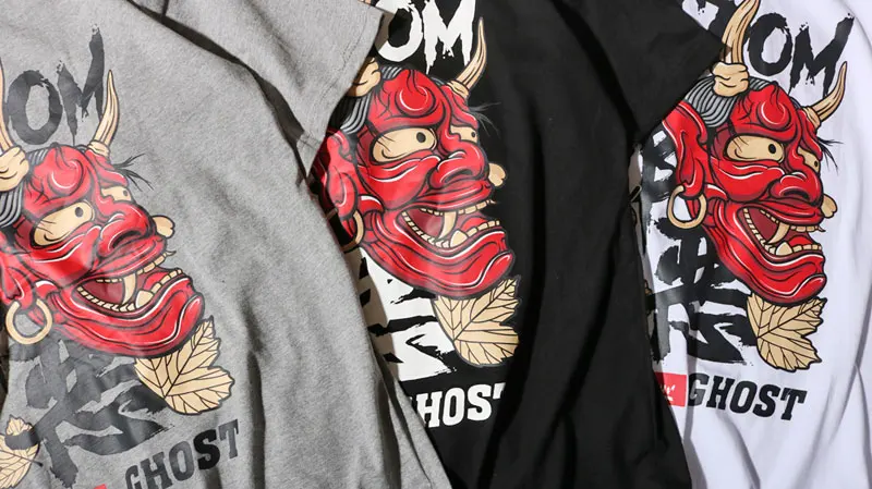 Evil Ghost Printed Tops Tee 4