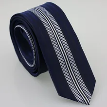 Тонкие темно-синие тонкие галстуки YIBEI Coachella, серебристая вертикальная полоса, узкая черная вертикальная полоска и галстук в горошек