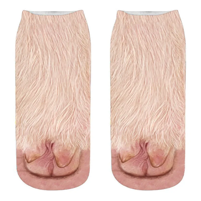 RUBU для женщин и мужчин 3D принты носки для лапы животных мужчин женщин лодыжки мягкие хлопковые носки уличный стиль Харадзюку забавные носки 5VB105 - Цвет: 18