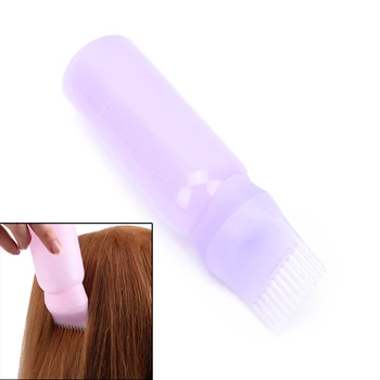 

High quality 120ML Hair Dye Bottle Applicator Brush Dispensing Salon Hair Coloring Dyeing Styling Tool