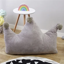 95 см Большой размер Kawaii розовая подушка "Корона" мягкие плюшевые декоративные детские постельные принадлежности комната приятная для кожи Kissen Poduszka Almohada