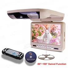 XTRONS 9 “DVD Flip Down Monitor de Teto do carro Montado DVD Player De Teto Overhead Jogo USB Fone De Ouvido Embutido IR & Transmissor FM