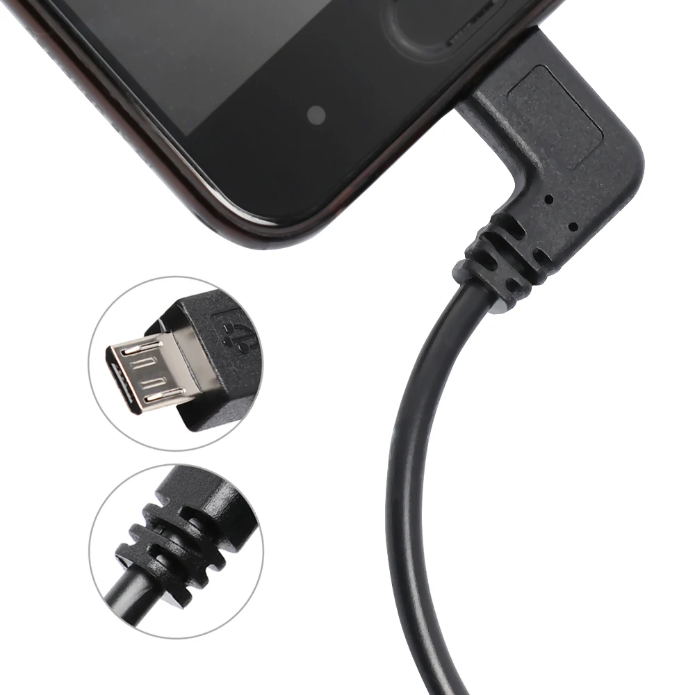 1 шт. Micro USB-Type C Micro USB кабель для передачи данных 90 градусов OTG кабель Шнур для портативного ЦАП цифрового усилителя