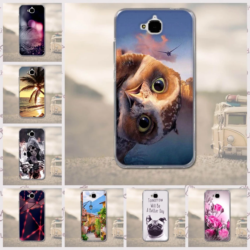 Чехол для Huawei Honor 4c Pro чехол Y6 силиконовый мягкий из ТПУ задняя крышка|case for huawei y6|case