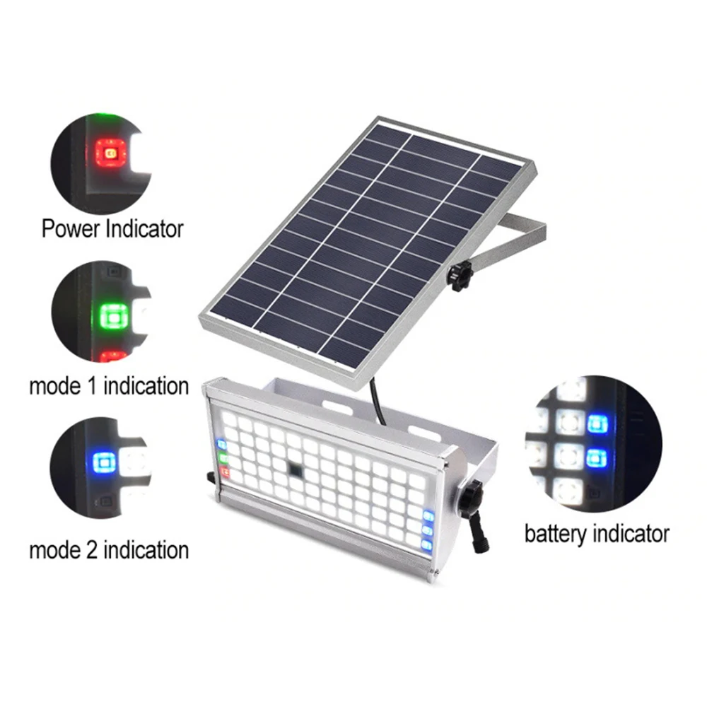 

1300LM Spotlight Wireless Solar Light For Outdoor Waterproof Solar Power Lamp With Remote Control Super Bright 6W/12W 65 Led