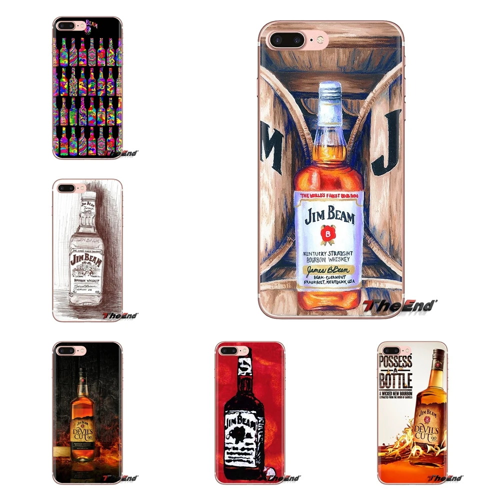 Jim Beam винное искусство для iPod Touch Apple iPhone 4 4S 5 5S SE 5C 6 6S 7 8 X XR XS Plus MAX прозрачные мягкие