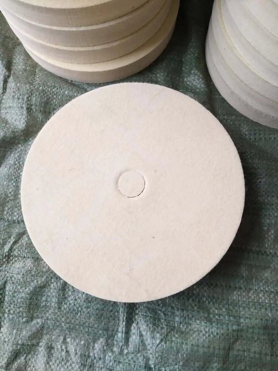 6 inch Wool Felt Buffing Wheel Polishers Pad For Wood Metal Polishing 150x25mm