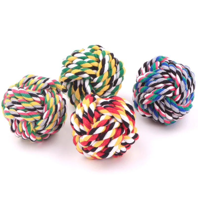 rope ball dog toy
