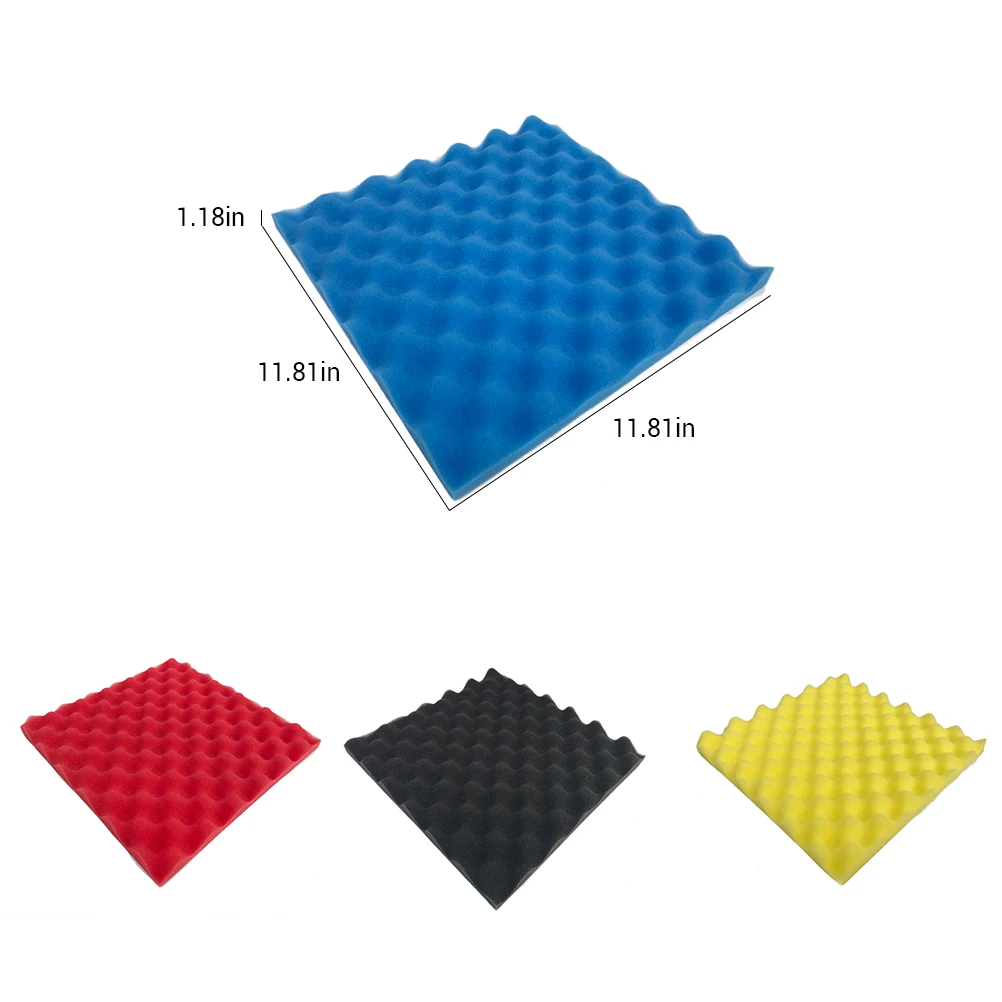 30*30CM Acoustic Soundproof Foam Sealing Strips Wedge Plates Studio Vocal Foam Seal Type Soundproofing Tools