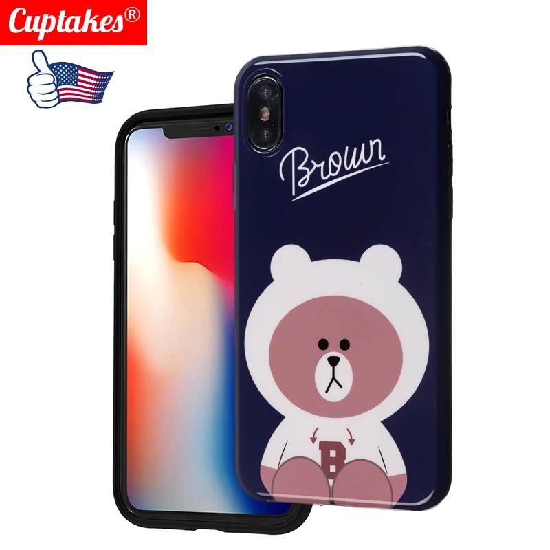 

Soft Silicone Cartoon Couples Phone Case For iphone X XS max XR Case For iphone 6 6S 7 8 Plus Ultra thin Back Cover Funny Capa