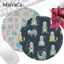 MaiYaCa красивые аниме милые соц ленивые резиновая мышь прочный круглый стол коврик для мыши DIY ковер логотип печать коврик для мышки с аниме
