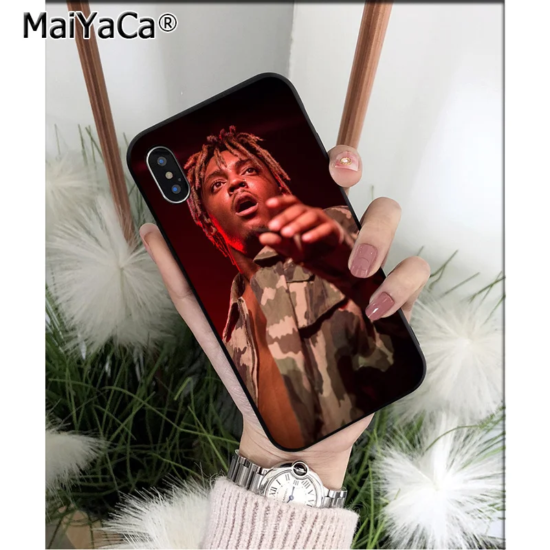 Мягкий чехол для телефона MaiYaCa Juice WRLD из ТПУ для iPhone 8 7 6 6S Plus 5 5S SE XR X XS MAX Coque Shell