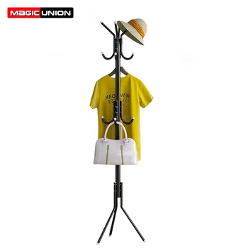 

Magic Union Modern Simple Bedroom Coat Rack Floor Standing Clothes Hanger Coat Shelf Racks Fashion Iron Storage Clothes Rack