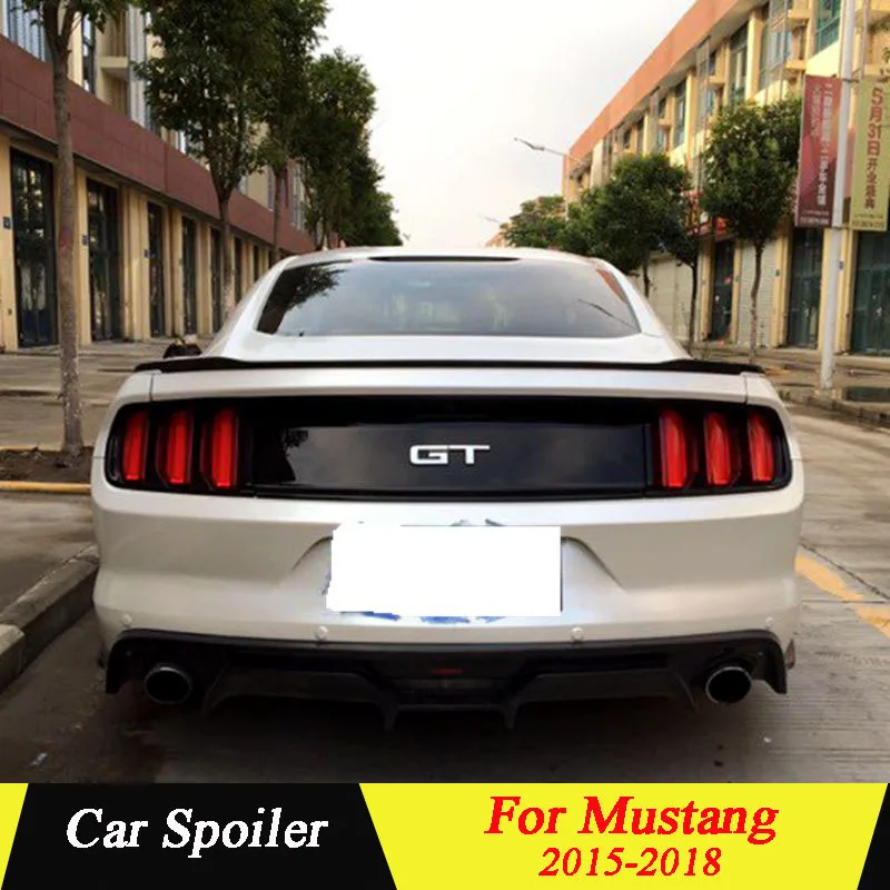 

Spoiler For Ford Mustang 2015 2016 2017 2018 high quality ABS car tail wing decoration spoiler for ford mustang