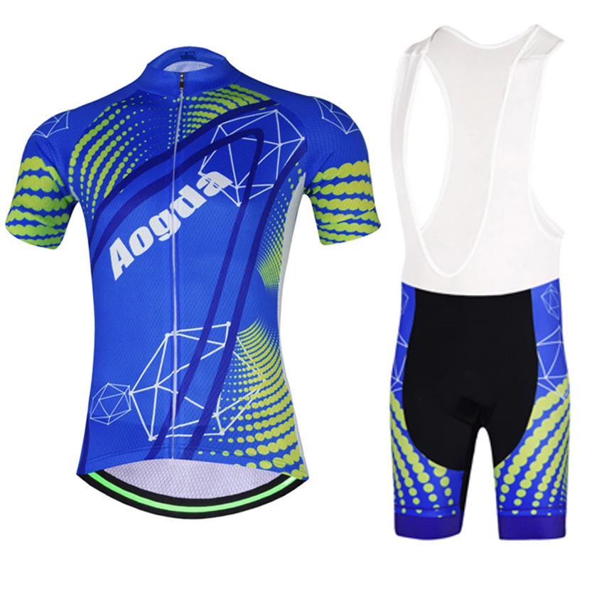 Aogda Abbigliamento Ciclismo Estivo 2018 Blue Cycling Cloting Men ...