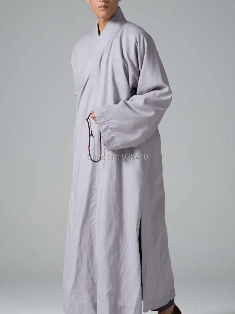 Zen monk suits cotton&linen gownbuddhist kung fu/martial arts robescoat