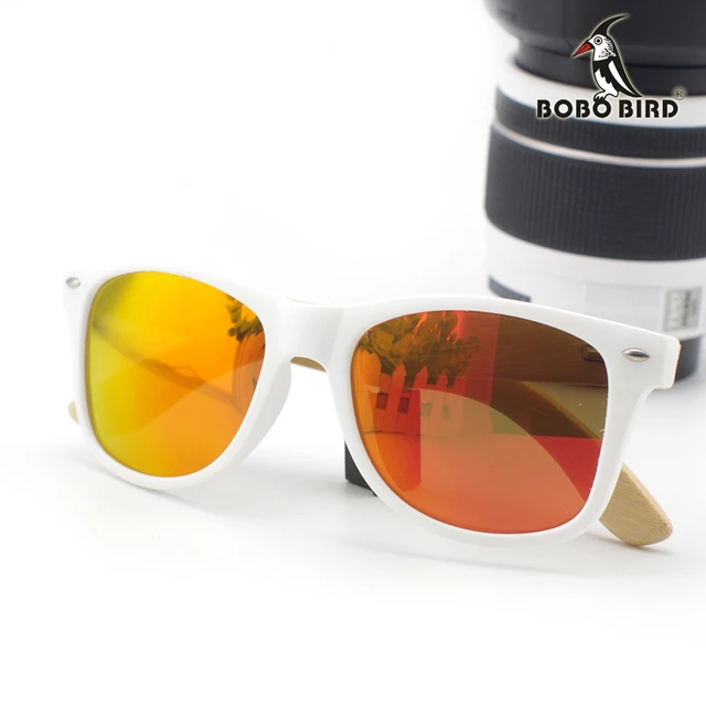 Óculos de sol quadrado com lentes polarizadas com UV 400 espelhadas feito em madeira bambu 2021 - Imagem 5