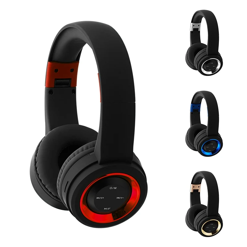 

Wireless Bluetooth Headphones with Microphone Support TF Card FM Radio Stereo Deep Bass Headset for Mp3 Smartphones Iphone