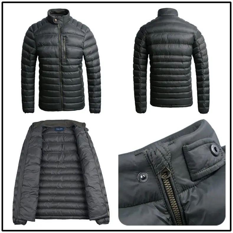 Brand Mens Jackets Wind Water Resistant Autumn Winter Stand Collar Male Jacket Coats Men Zipper Pockets US EU Size Machine Wash 16