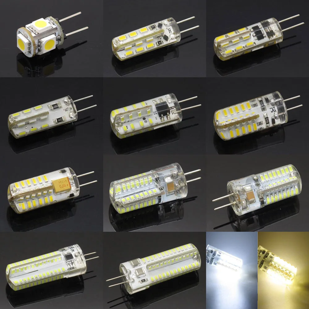 Светодиодная лампа G4 Smd 3 Вт 4 5 6 9 AC DC 12 В 220 110 замена 10 20 30 40 галогеновый светильник с