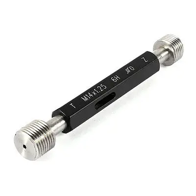 

M14 x 1.25 6H Steel Pipe Thread Plug Gage Go/No Go Gauge Gaging Tool