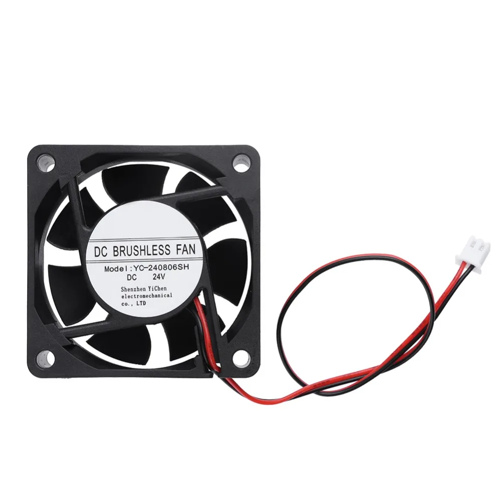 2019 Waterproof Cooling Fan 58X58X25mm 7 Blades DC 24V Brushless Sleeve
