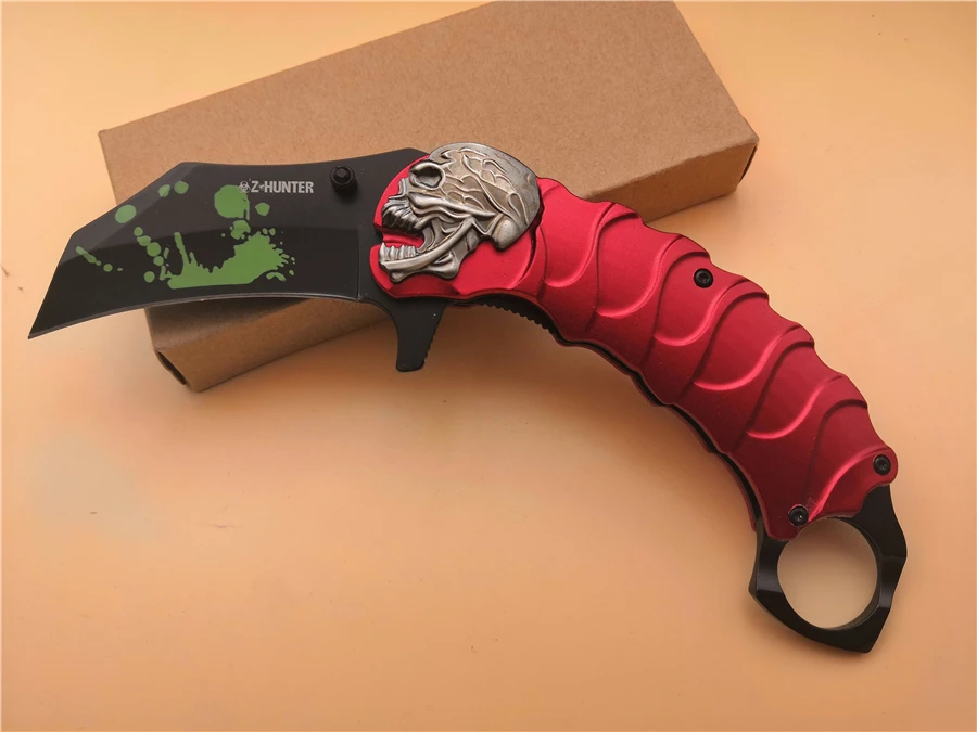 KESIWO F108 Karambit folding knife 440 blade Aluminium Outdoor cs go camping Hunting Tactical Knife (2)
