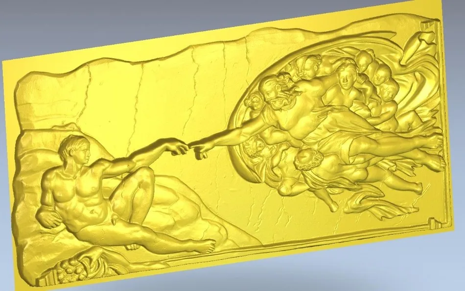 

3d model relief Panno_creation_Adam for cnc in STL file format