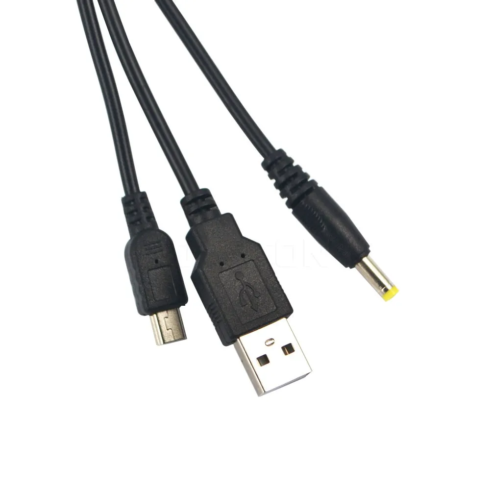 Kebidumei высокое качество игры аксессуары 2 в 1 USB кабель для передачи данных+ Зарядное устройство кабель, шнур для Оборудование для psp 2000 3000 кабель питания