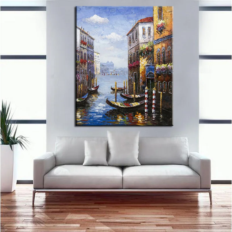 

Abstract Handmade Canvas Painting Venicethe City of Water Oil Painting On Canvas Art Wall Picture for Living Room Home Decor