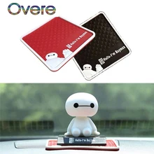 Overe 1 шт. автомобильный baymax нескользящий коврик черный красный для Honda Civic Accord Fit Subaru Impreza Forester XV Nissan Qashqai Juke Tiida