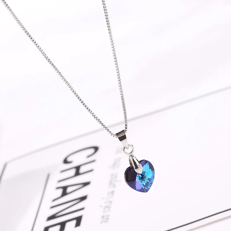 swarovski crystal heart pendant for women 201807
