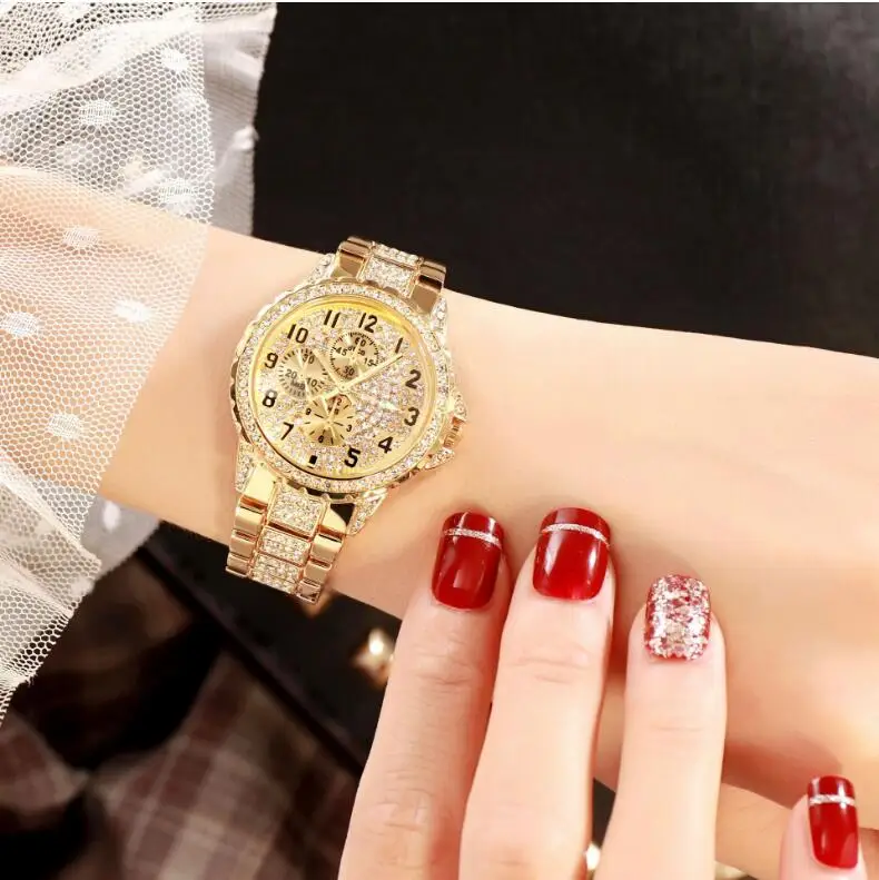 Женские кварцевые часы известного бренда Bu часы с бриллиантами часы из нержавеющей стали женские золотые часы женские дизайнерские часы