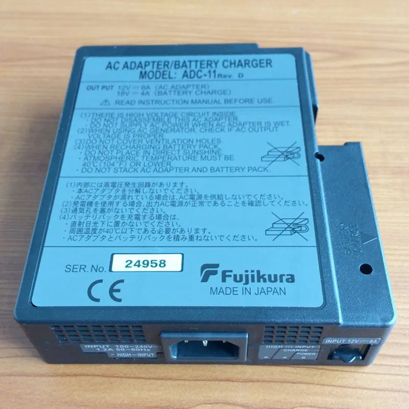 Оригинал Fujikura FSM-50S fsm50r fsm-17s fsm-17r сварочный аппарат adc-11 адаптер переменного тока Зарядное устройство