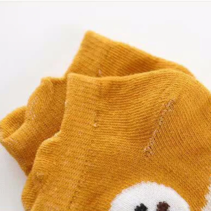 10 шт. = 5 пар летних детских носков милые носки-лодочки ярких цветов с рисунком лисы для мальчиков и девочек носки для детей от 1 до 10 лет