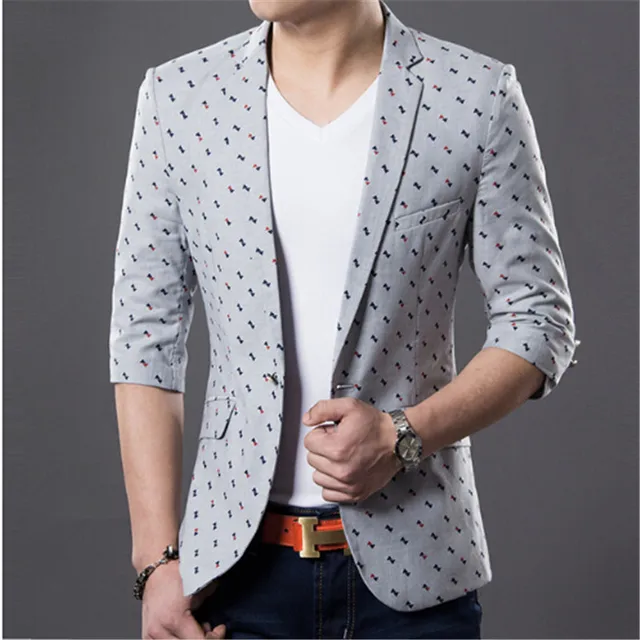 Petit Costume Homme Nouveau Style Manches Slim Sept Manches Courtes Veste Homme Manches Costume De Loisirs Aliexpress