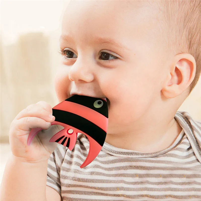 Children Soft Silicone Teether Baby Chew Toy Baby Teether Hand made