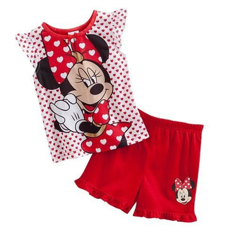 

New Listing Children Clothing Summer Children boys girls kids Clothing Sets Cartoon suit Sleepwear Short Sleeve Cartoon Kid