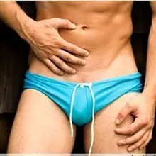 Новинка, индивидуальный мужской костюм для бойтора, треугольные плавки, чистый цвет, плюс размер, сексуальный купальник