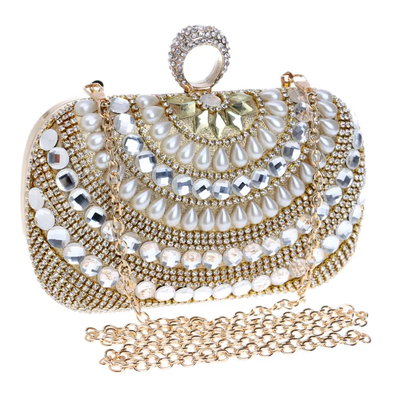 

Evening Bags Diamond Rhinestone Party Banquet Glitter Bag For Women Girls Wedding Clutche Handbag Chain Shoulder Bag