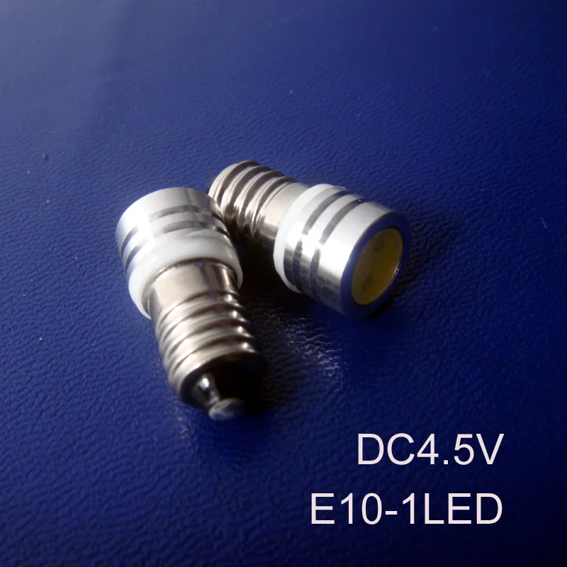 

High quality 4.5Vdc Led E10 bulb,COB 0.5w E10 led Indicator Light,Pilot lamp,Led Instrument Light free shipping 10pcs/lot