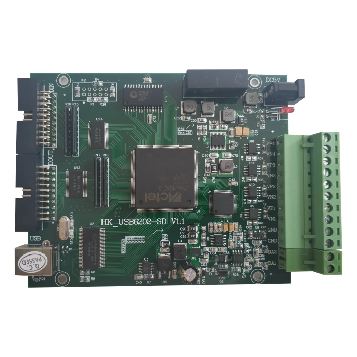 USB DAQ синхронный сбор данных 4 DIFF 16 битный дифференциал аналоговый вход 200Ksps 4AD 2DA 16DI